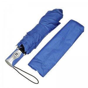 Paraguas estándar plegable portátil a prueba de viento promocional paraguas automático plegable
