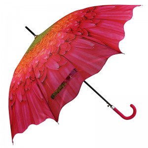 Flor paraguas función automática paraguas recto con personalizado